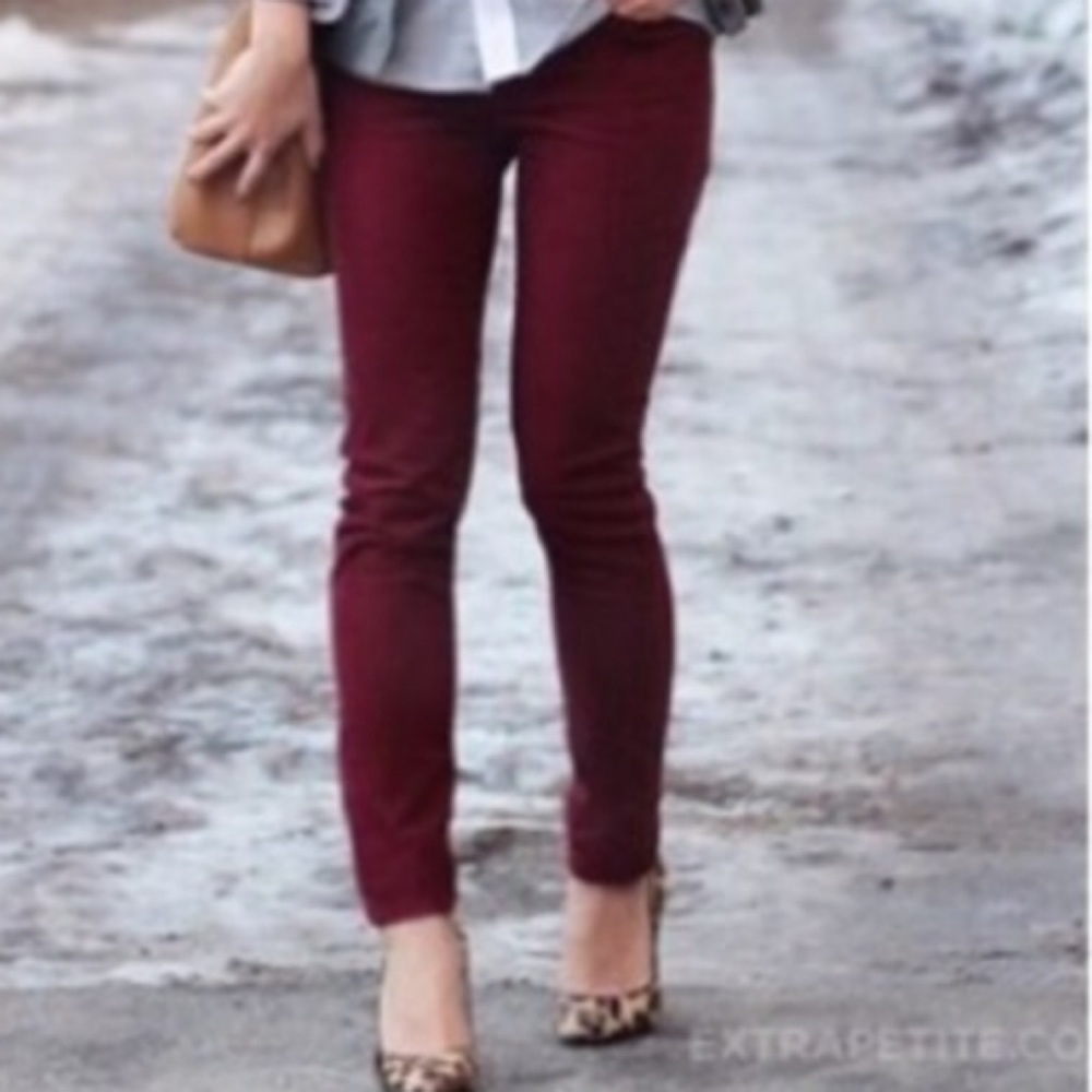 J. Crew Corduroy burgundy pants